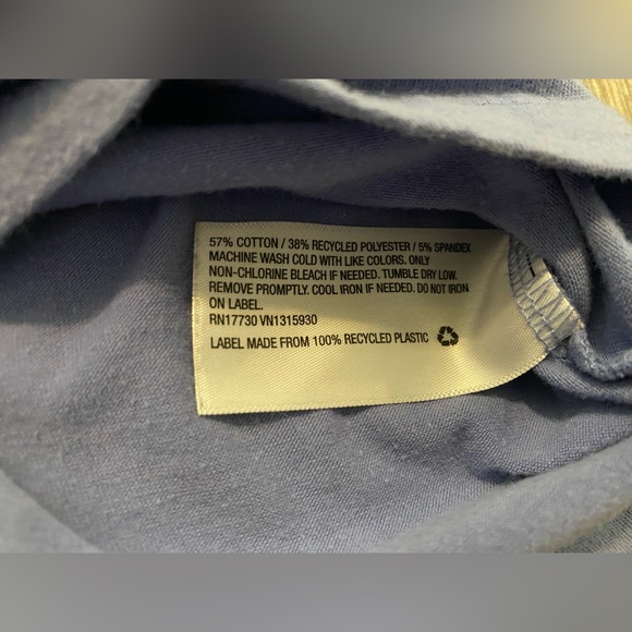 Women’s Wild Fable Blue Crop Top V Neck T-shirt S - Picture 4 of 9